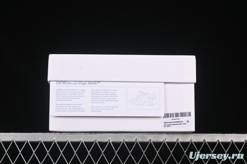 Off-White Out Of Office Low-Top Fashion Sneakers White Blue Star - AJD4