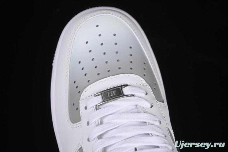 Nike Air Force 1 '07 Low Custom Official Hot Style 2D Theme White Gray Spray Paint Casual Sneakers - CW2288-111