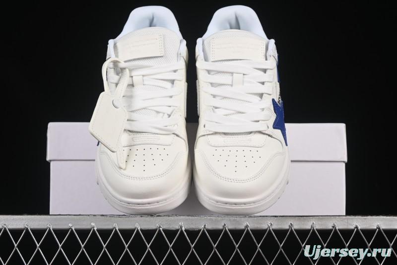 Off-White Out Of Office Low-Top Fashion Sneakers White Blue Star - AJD4