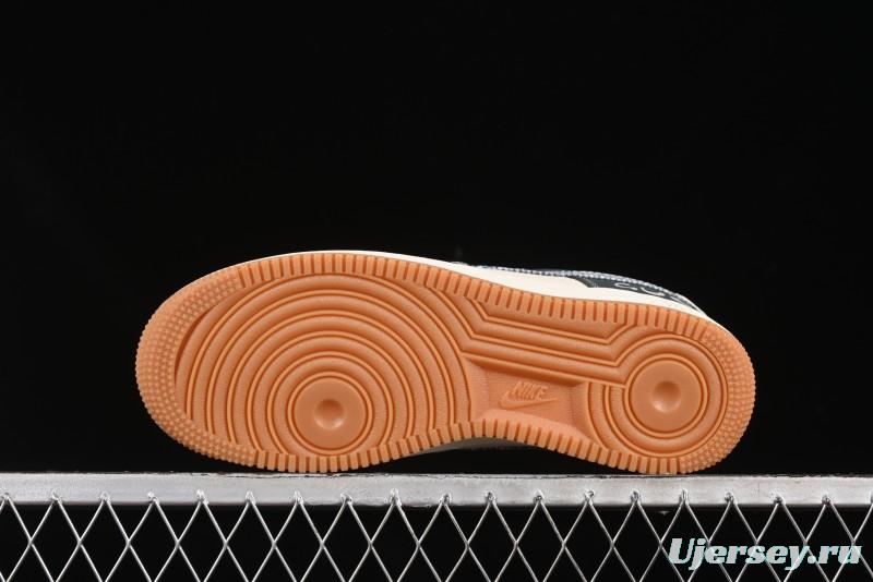 Nike Air Force 1'07 Low Gucci Collaboration Floral Pattern Rubber Sole Casual Sneakers - DF0188-058