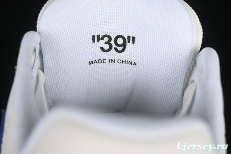 Off-White Out Of Office Low-Top Fashion Sneakers White Blue Star - AJD4