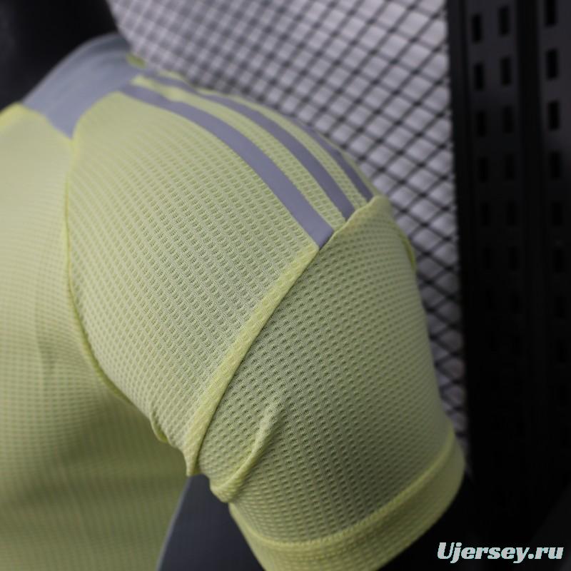 Player Version 2025 Algeria Light Yellow with Adidas Design Jersey