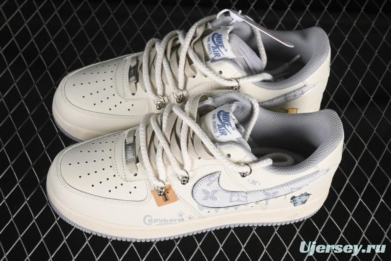 Nike Air Force 1'07 Low x Capybara "Frankenstein" Casual Sneakers - LV0506-220