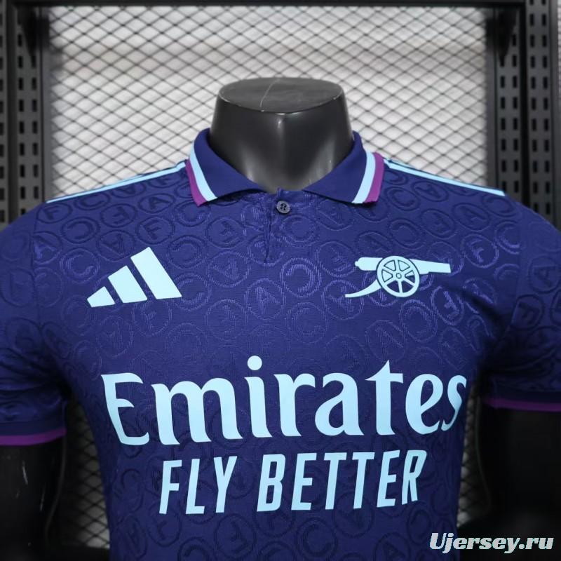 Player Version 25/26 Arsenal Blue with Geometric Pattern Jersey