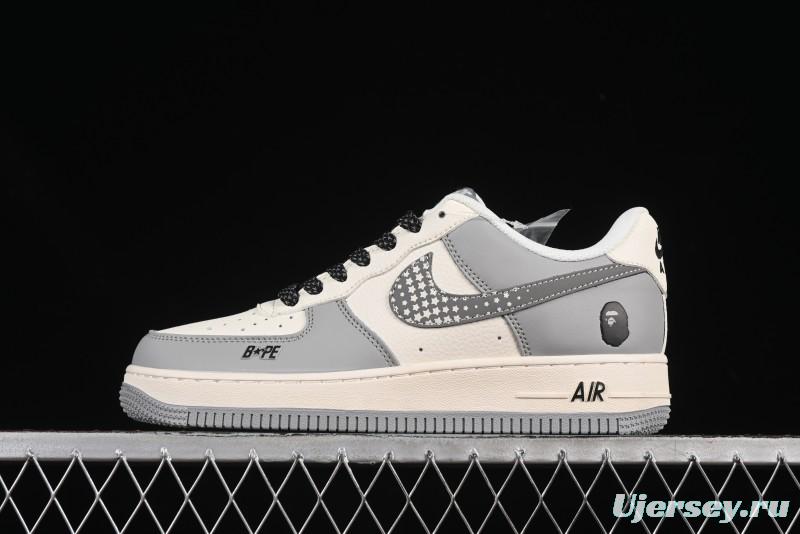 Nike Air Force 1'07 Low Bape Collaboration Beige Star Casual Sneakers - XS1958-571