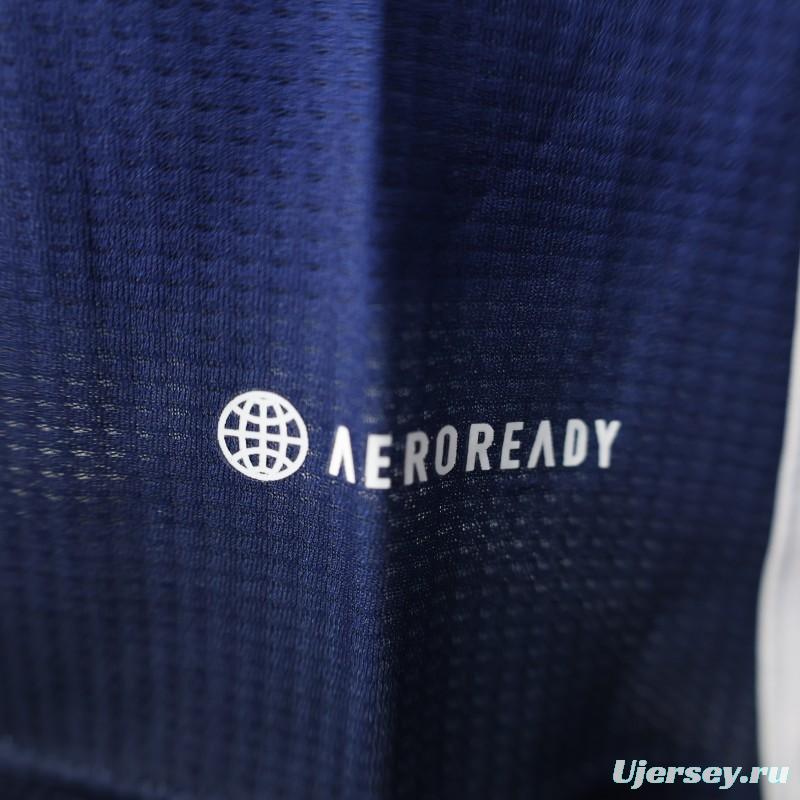 Player Version 2025 Algeria Blue with Arabic Sponsor Jersey