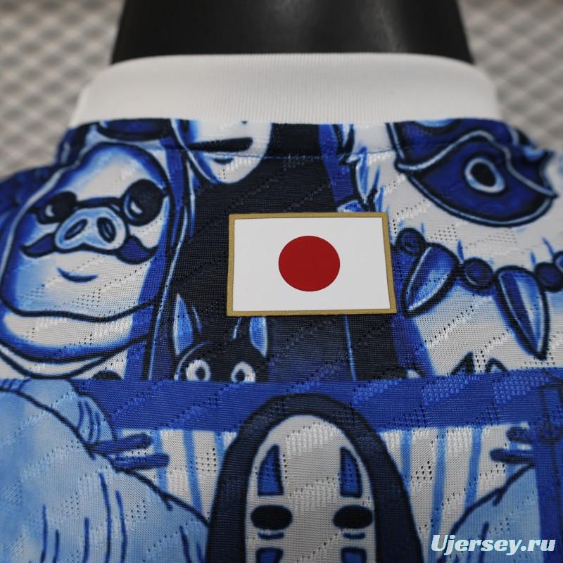 Player Version 2025 Japan Blue with Anime Characters Jersey