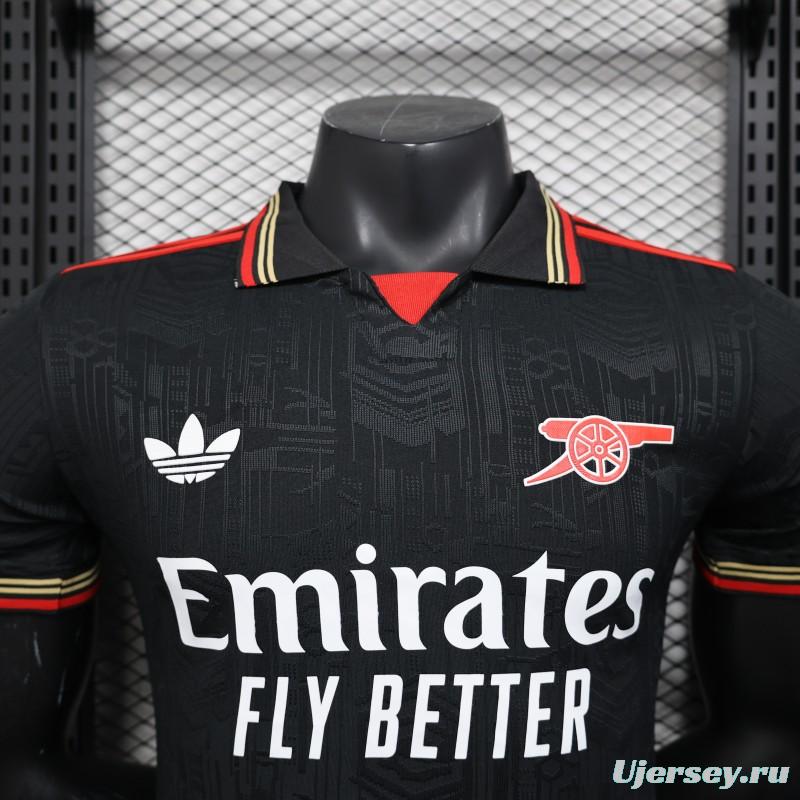 Player Version 25/26 Arsenal Black POLO Jersey