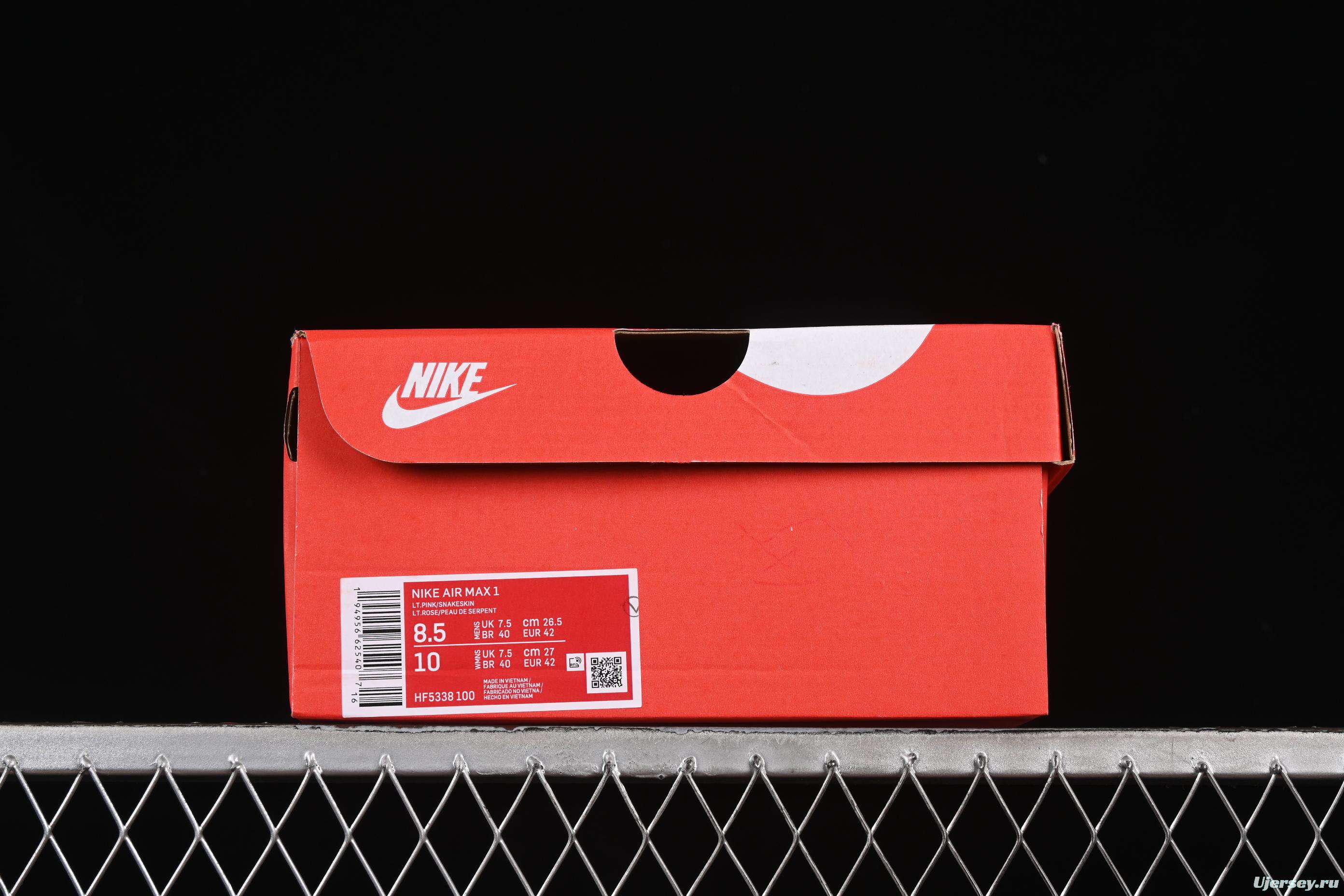 Nike Air Max 1 Retro Running Shoes with Half-Sole Air Cushion - HF5338-100