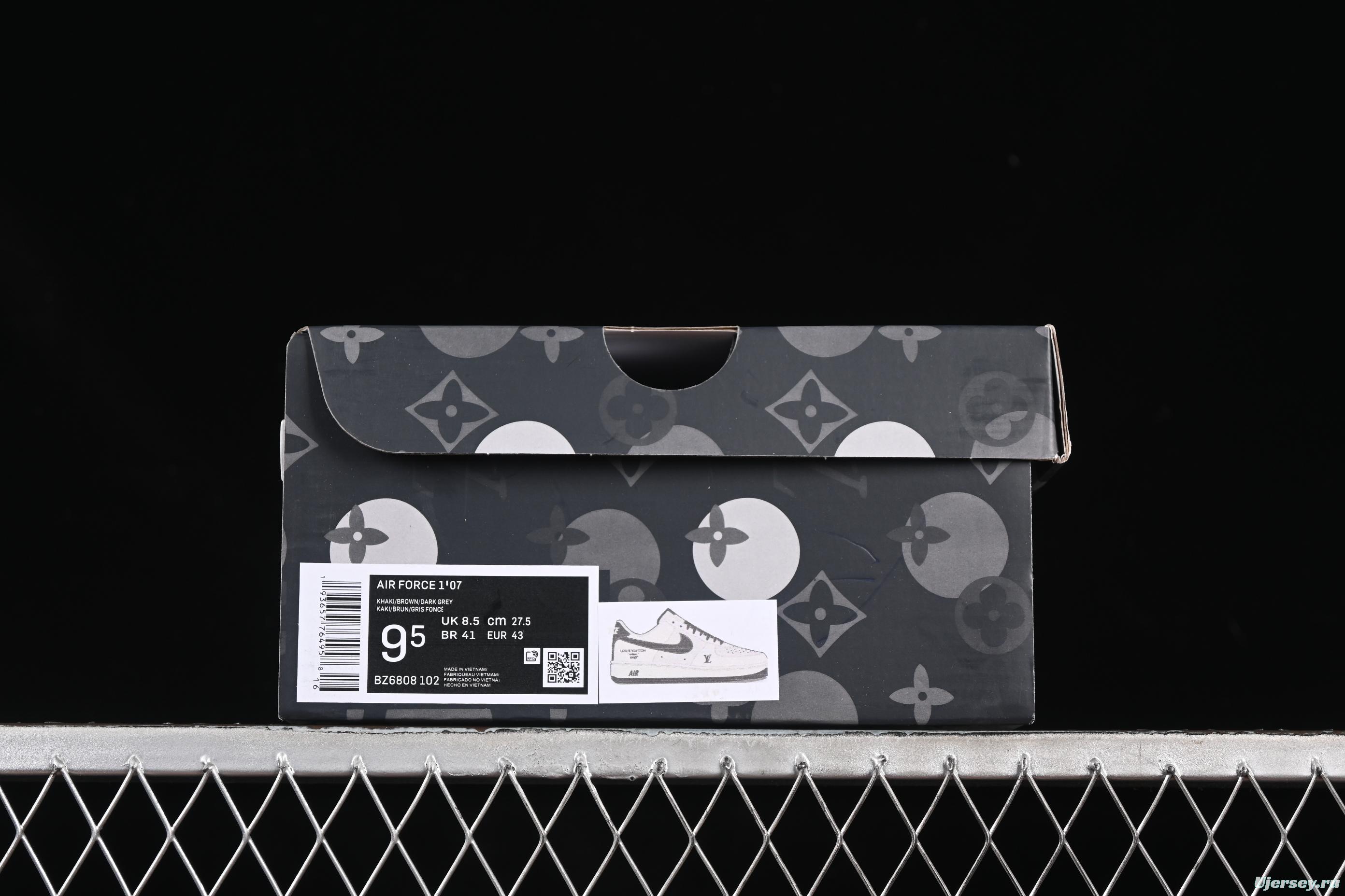 Nike Air Force 1 '07 Low LV Collaboration White Black Casual Sneakers - BZ6808-102