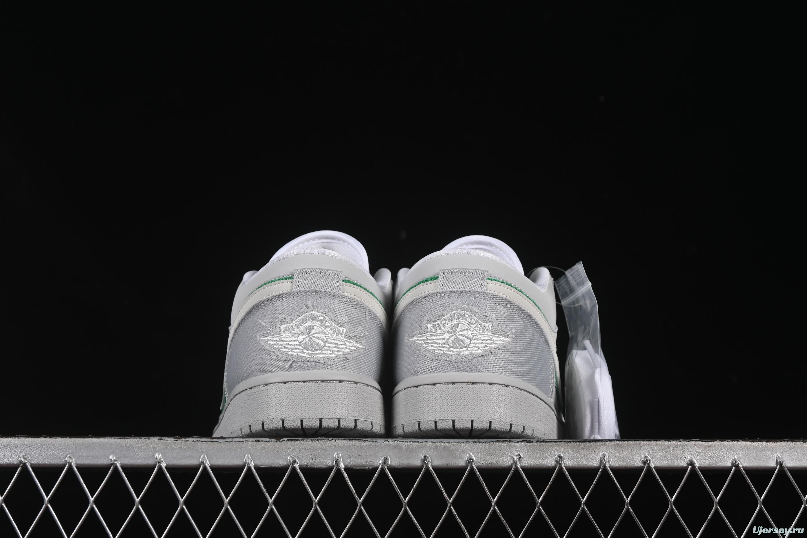 Nike Air Jordan 1 Low "Dongdan" Casual Sneakers with Woven Grey Design - IH3369-077