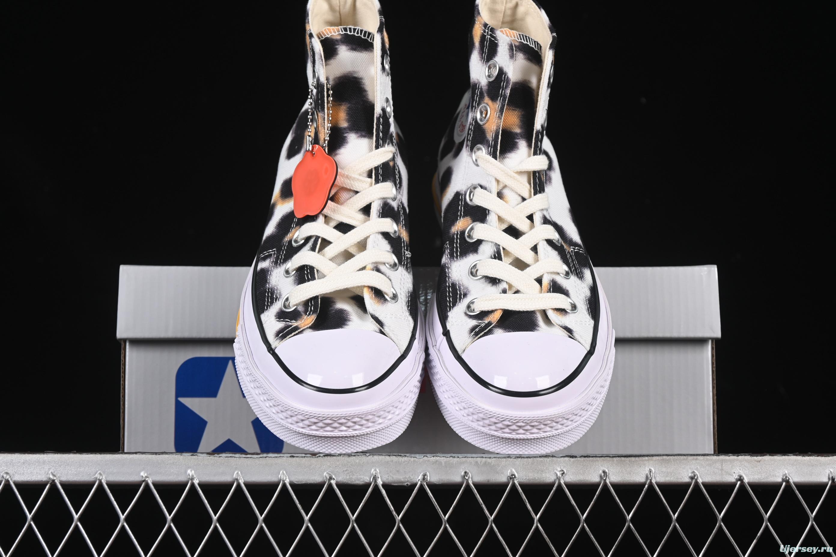 Kenzo Chuck Taylor Ox Hana Leopard Cypress High Top Sneakers - A14788C