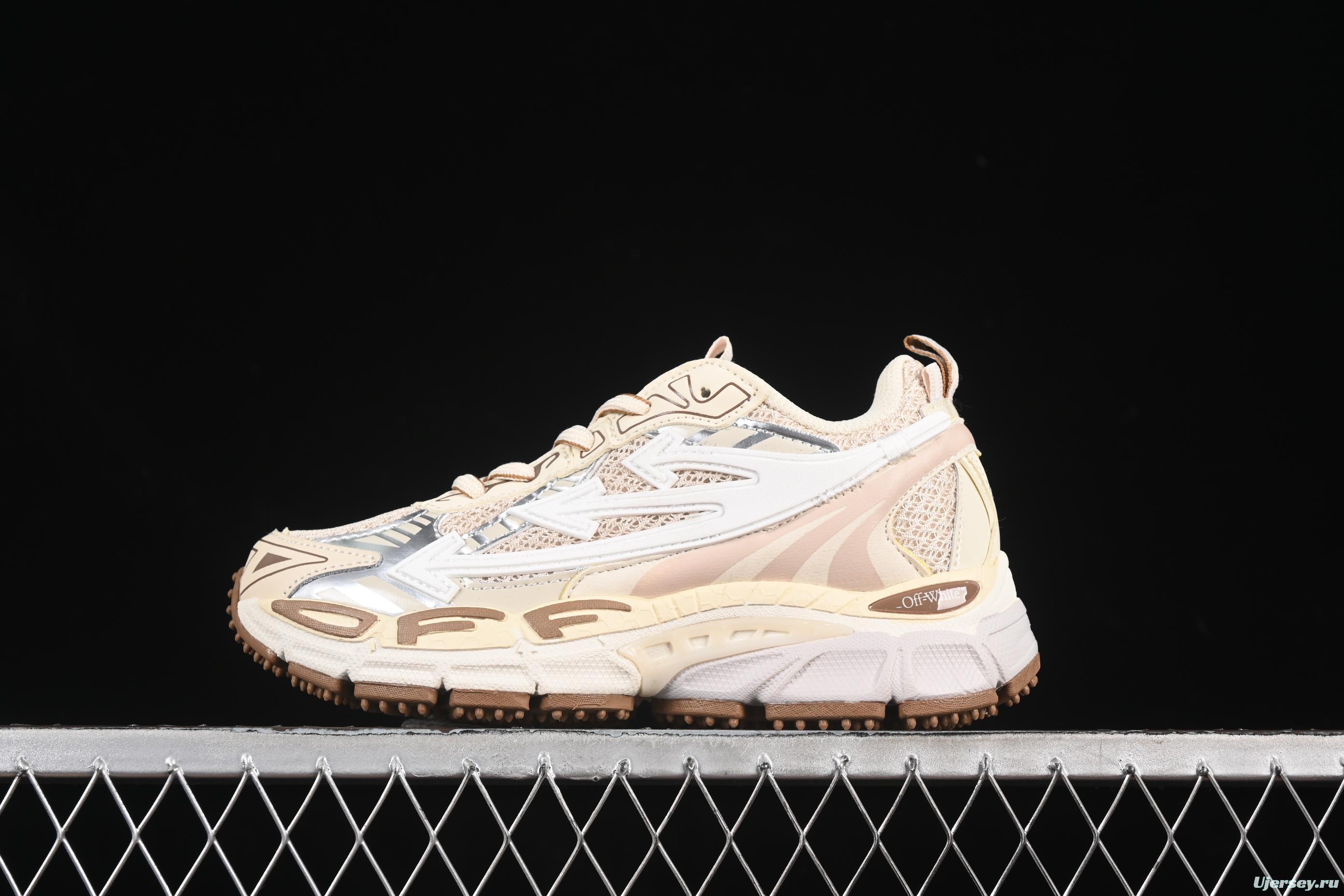 Off-White Be Right Low-Top Lifestyle Sneakers in Beige - C.D4