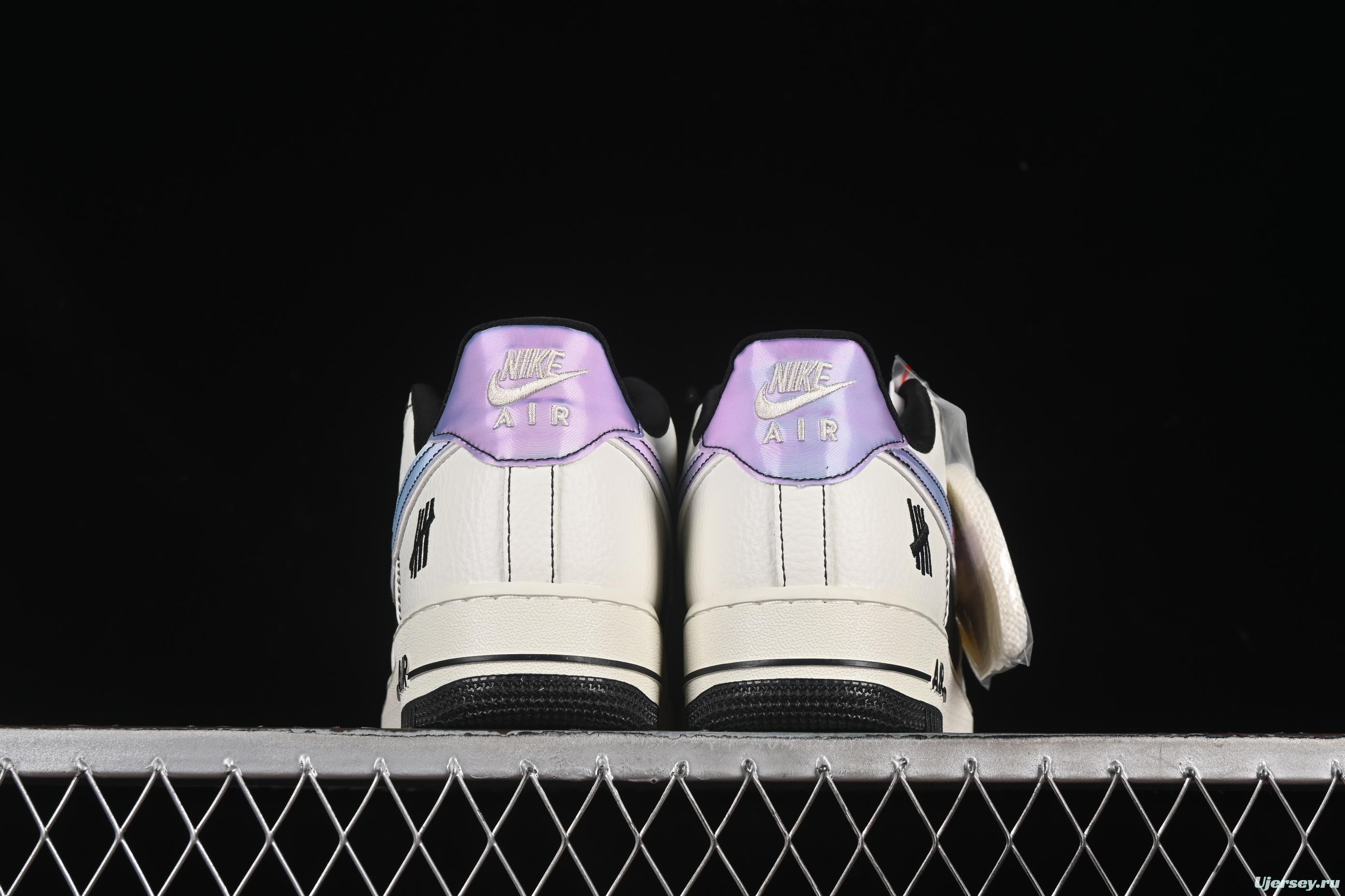 Nike Air Force 1'07 Low UN Collaboration Casual Sneakers in Black White Purple - SC9207-528
