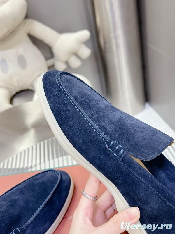 2024 Men Le Parmentier navy suede loafers