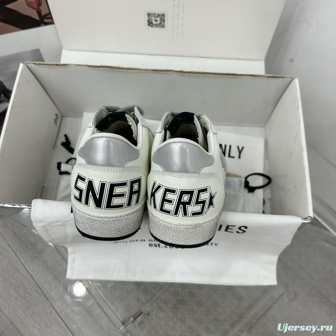 2024 Unisex GGDB White Grey Leather Suede Low-Top Sneakers