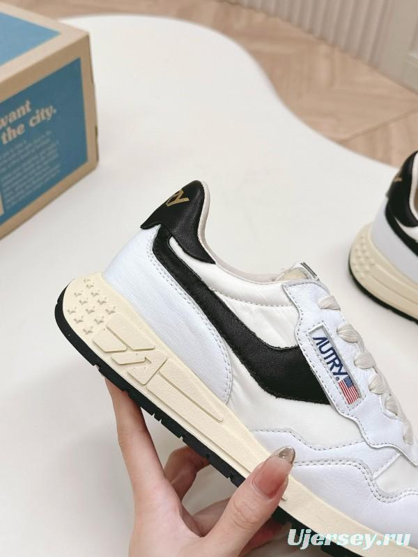2024 Unisex Autry White Black Leather Mesh Sneakers MJ00330