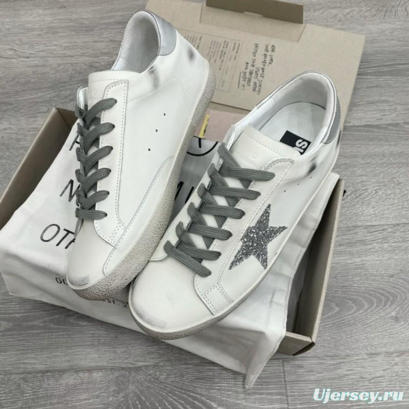 2025 Men GGDB White Grey Leather Sneakers SUPER STAR