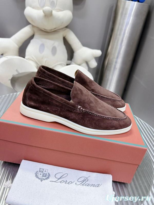 2025 Men LP Brown Suede Loafers LY00260
