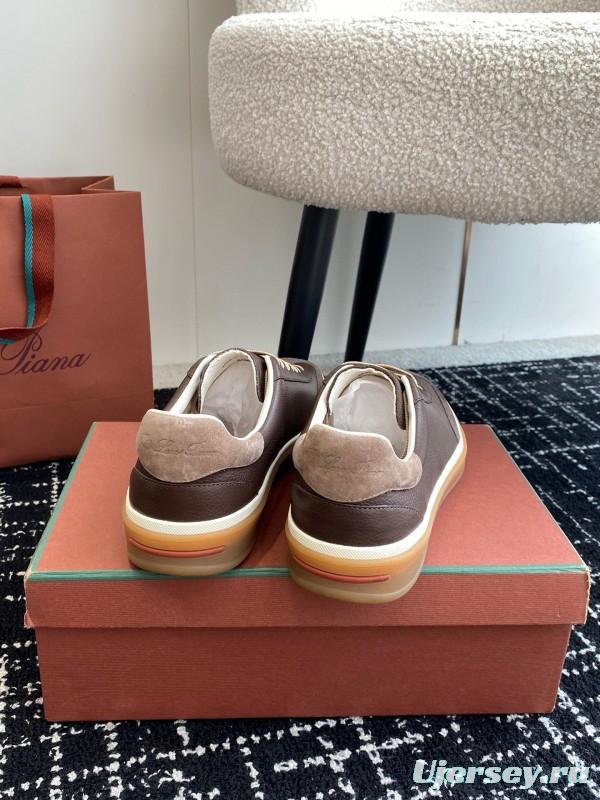 2024 Unisex LP Brown Taupe Leather Plimsolls MJ00320