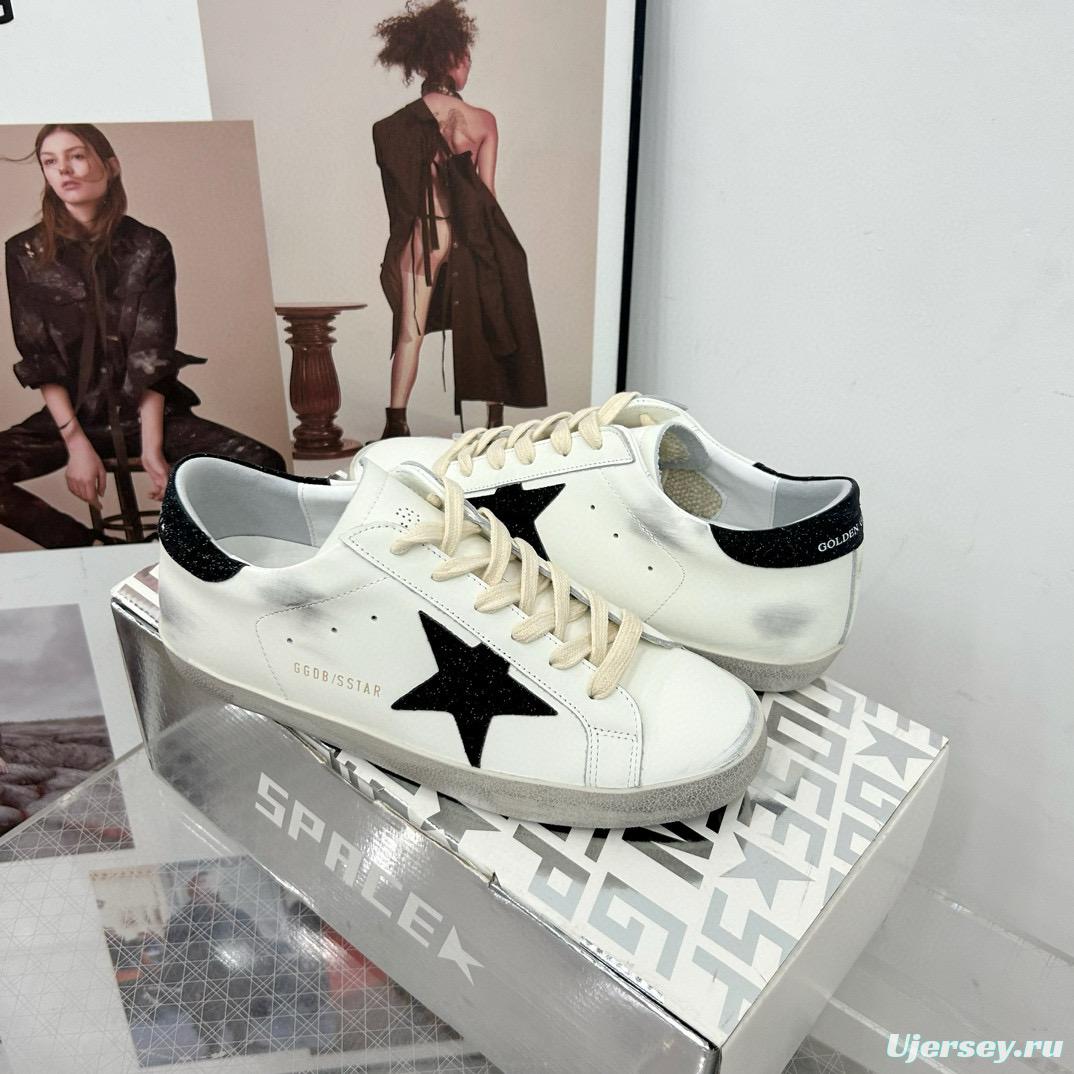2025 Women GGDB White Black Leather Sneakers