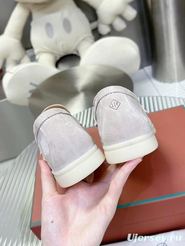 2024 Men Le Parmentier White Suede Loafers MJ00270