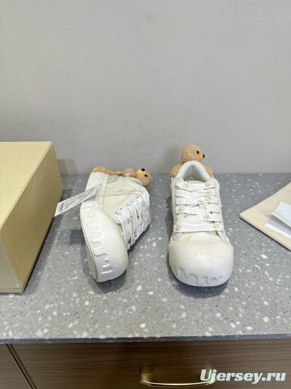 2025 Women 13DE MARZO White Canvas Leather Sneakers 3D Doll KFY00280