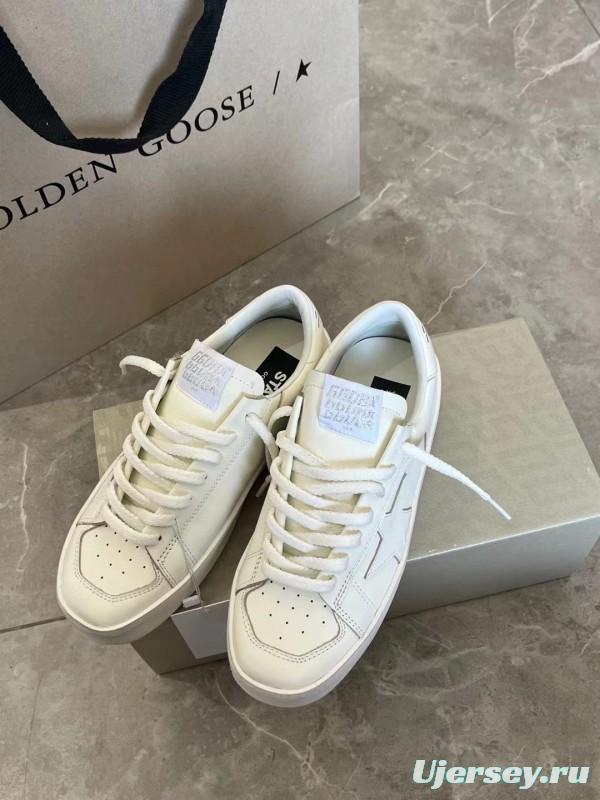 2024 Unisex GGDB White Leather Low Top Sneakers MJ00260