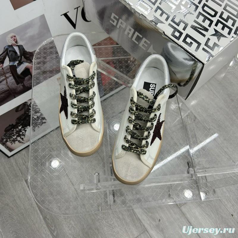 2025 Unisex GGDB White Red Leather Sneakers 63534