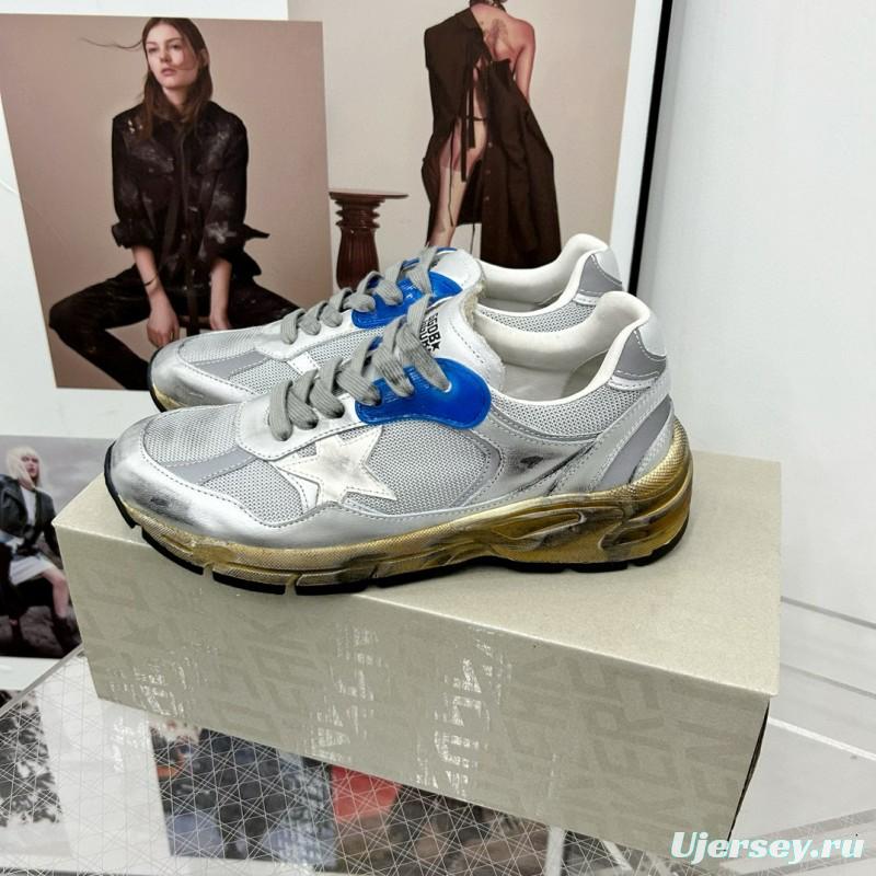 2024 Unisex GGDB Silver Blue White Mesh Sneaker