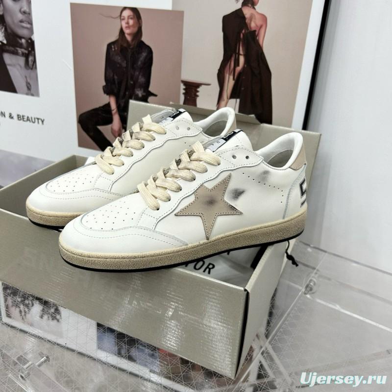 2024 Unisex GGDB White Grey Leather Sneakers MJ00260