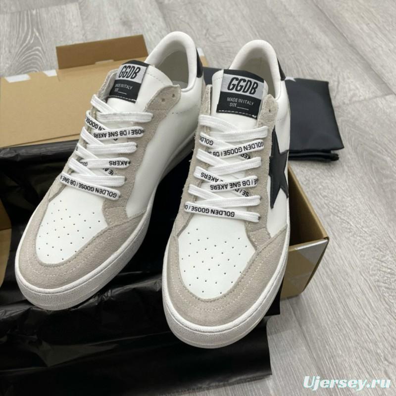 2024 Unisex GGDB White Black Suede Leather Low-top Sneakers MJ00260