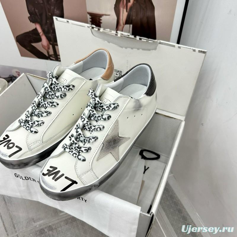 2025 Unisex GGDB White Beige Grey Leather Sneakers SUPER STAR