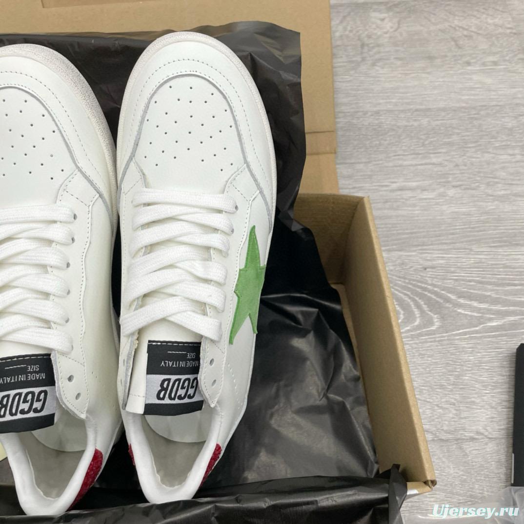 2024 Unisex GGDB White Green Leather Sneakers MJ00260