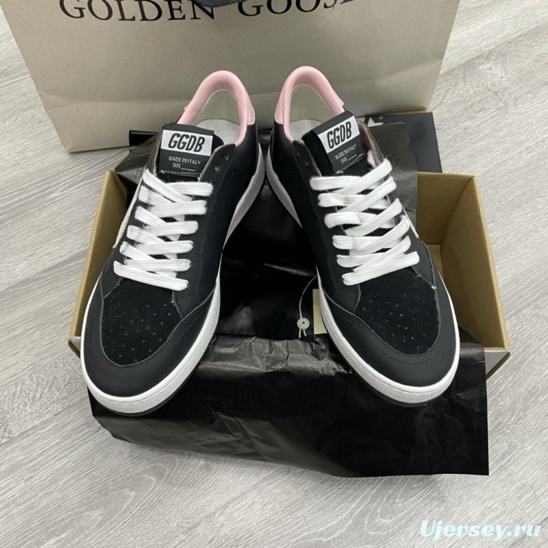 2024 Unisex GGDB Black Pink Leather Suede Sneakers MJ00260