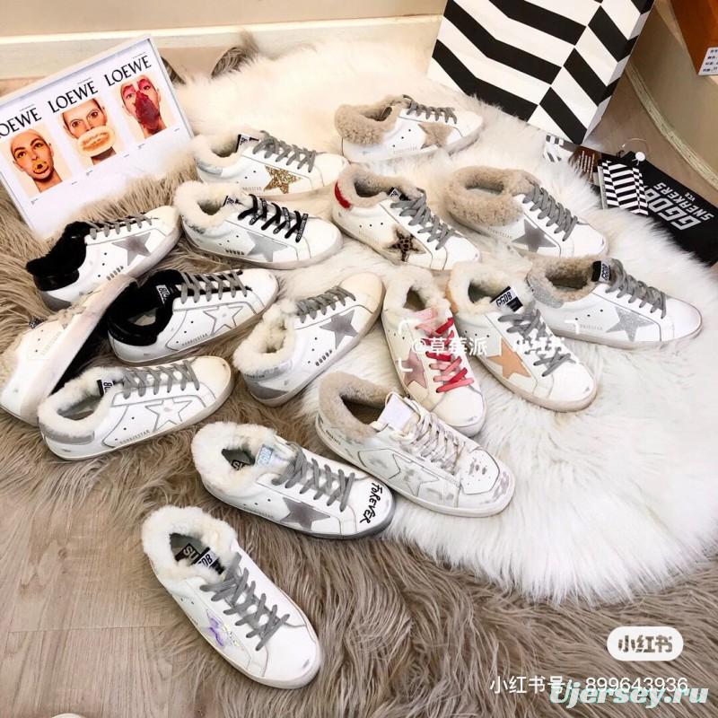 2024 Slippers GGDB Silver Shearling Slippers MJ00280