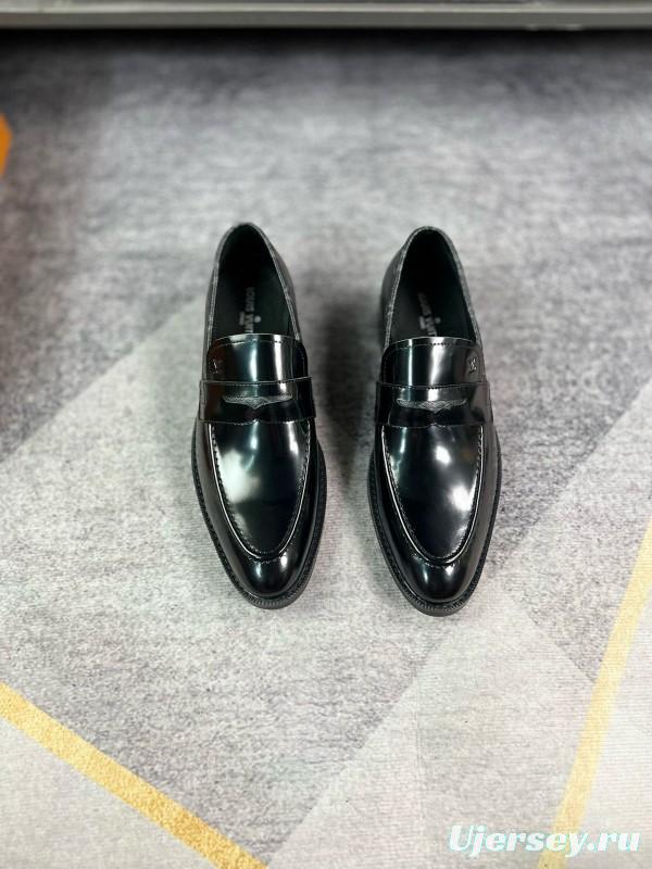 2024 Men Louis Vuitton Black Leather Loafer MJ00290