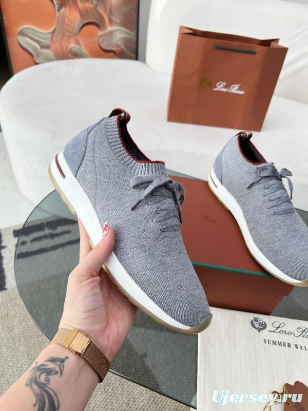 2024 Men LP Gray Wool Knit Sneakers MJ00330