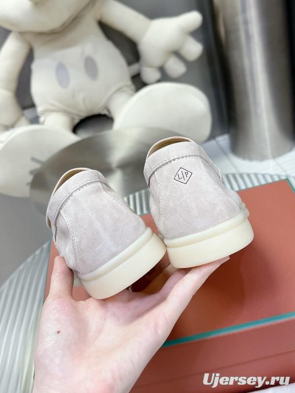 2024 Unisex Le Parmentier White Suede Loafers MJ00270