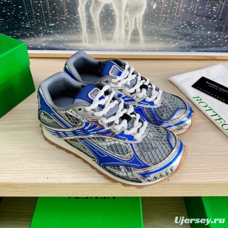 2025 Unisex BV Blue Grey Mesh Leather Running Shoes LY00310