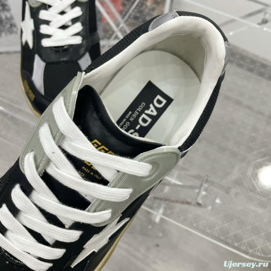 2024 Unisex GGDB Black White Grey Mesh Leather Sneakers