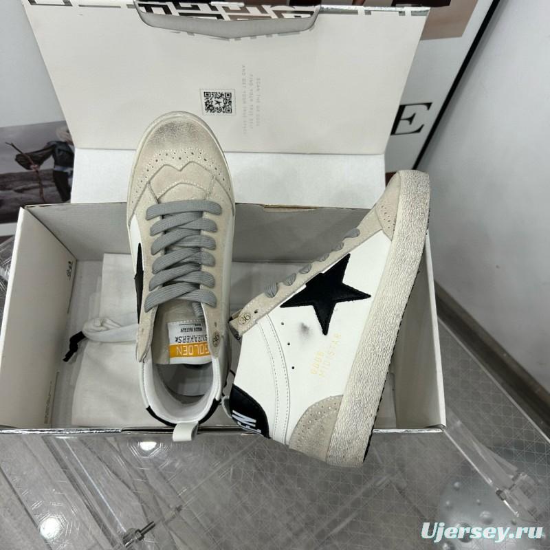 2024 Unisex GGDB White Black Leather Suede High Top Sneakers MJ00300