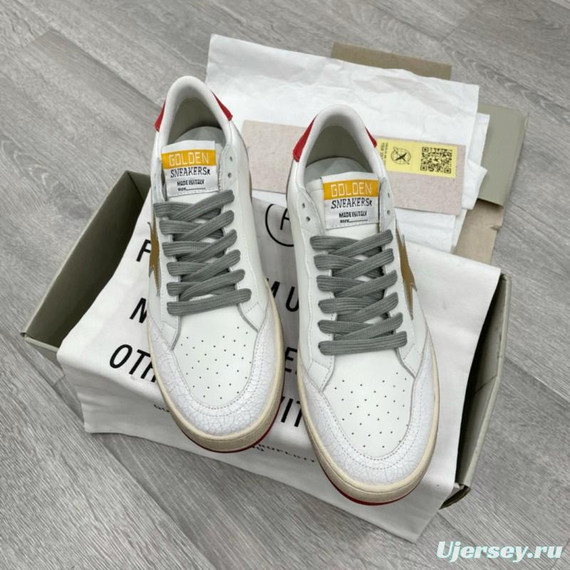 2024 Unisex GGDB White Red Beige Leather Sneakers MJ00260
