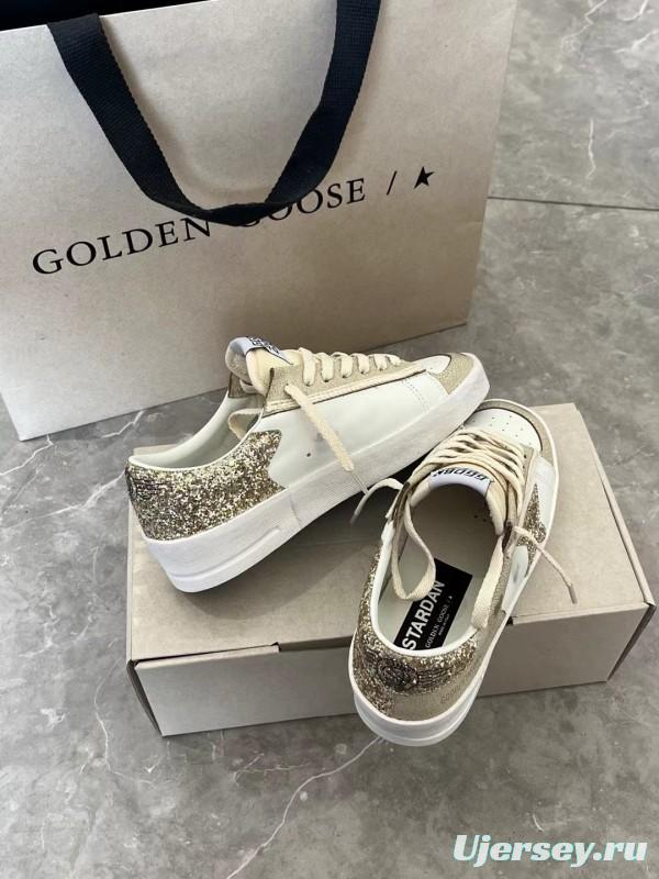 2024 Unisex GGDB White Beige Suede Leather Low-Top Sneakers MJ00260