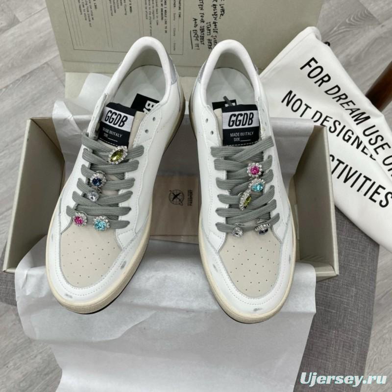 2024 Unisex GGDB white grey leather sneakers MJ00260