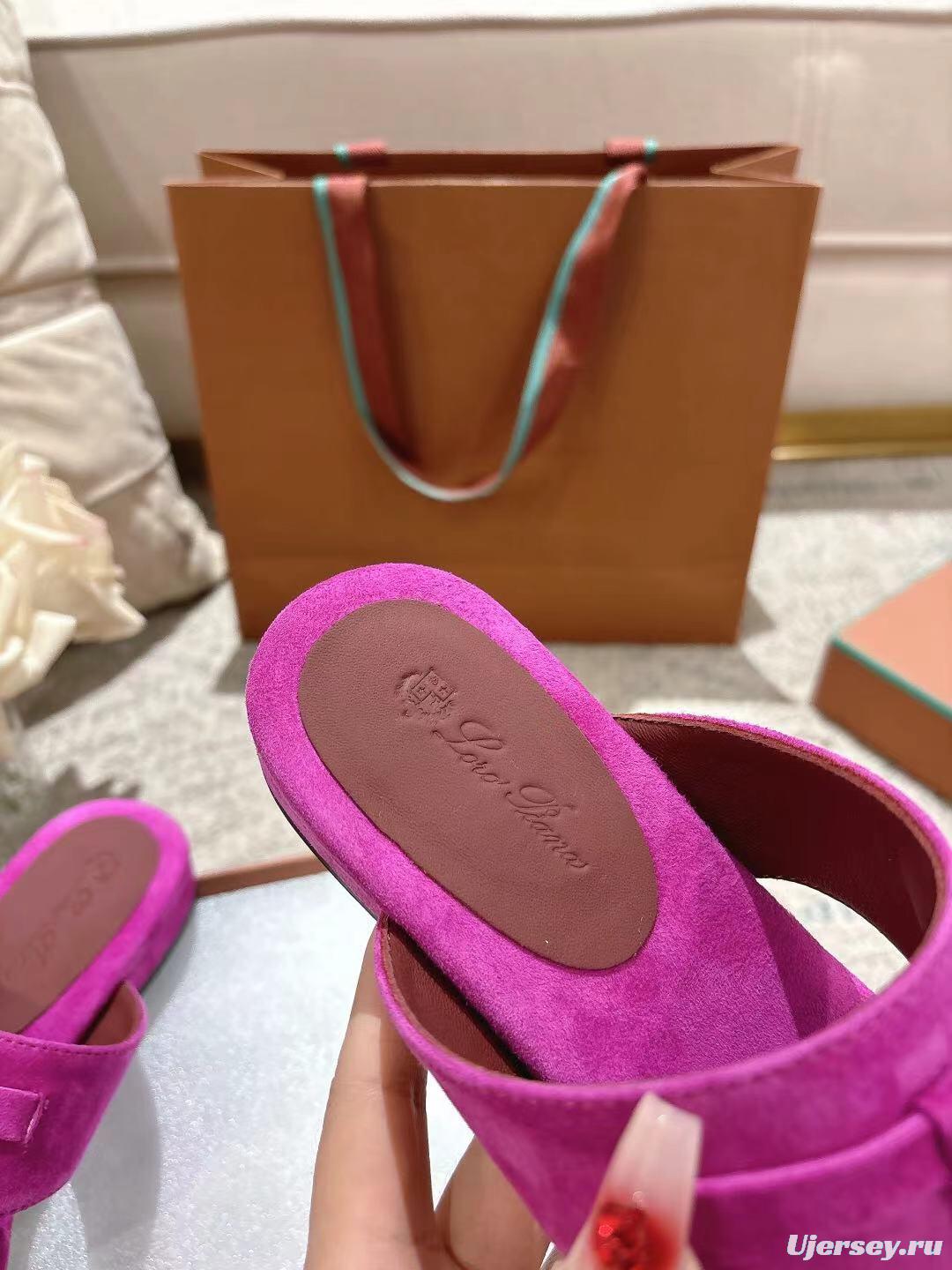 2025 Slippers Le Parmentier Pink Suede Slippers