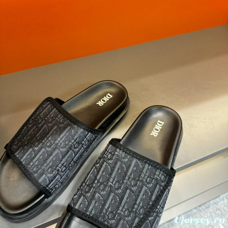 2024 Dior black mesh slippers MJ00180