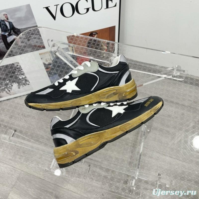 2024 Men GGDB Black White Suede Mesh Sneakers