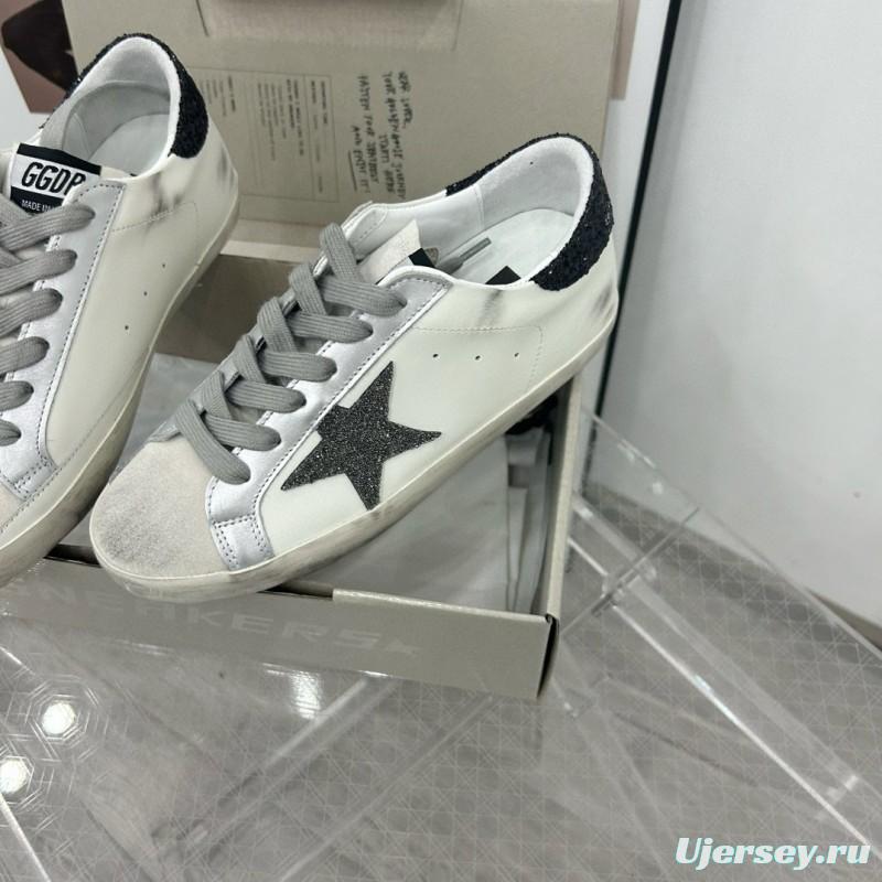 2025 Unisex GGDB White Black Leather Sneakers