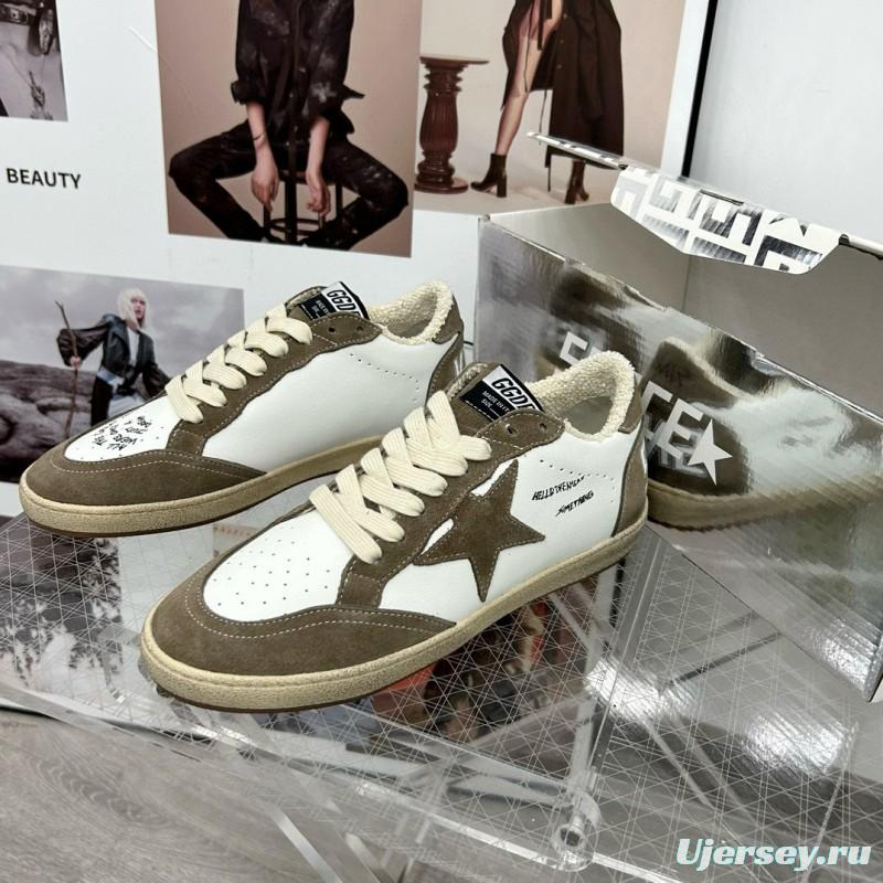 2024 Unisex GGDB White Green Suede Leather Sneakers MJ00260